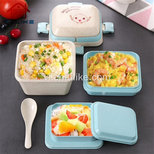 Hộp đựng thức ăn hộp cơm Bento nhiều tầng